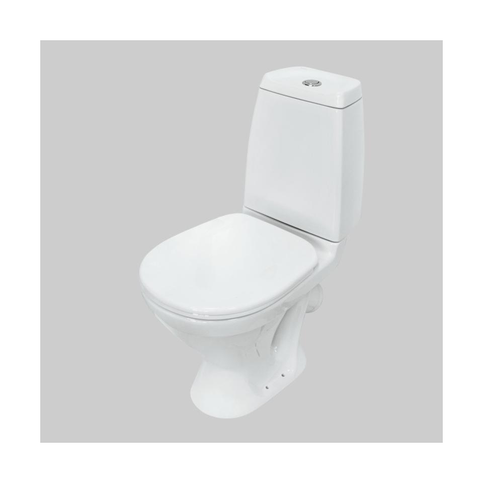 Унитаз напольный ободковый Sanita Кама Стандарт, 65 x 35 x 81 см, белый