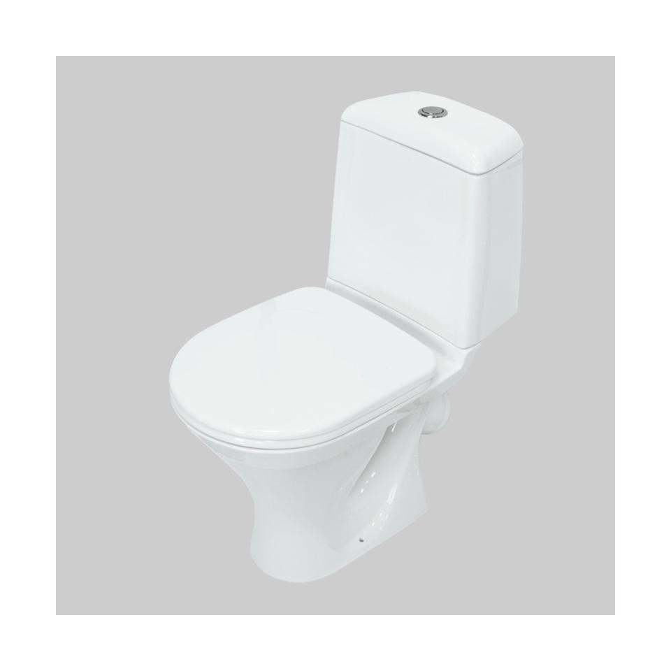 Унитаз напольный ободковый Sanita Аттика Стандарт, 60,8 x 34,7 x 78,8 см, белый