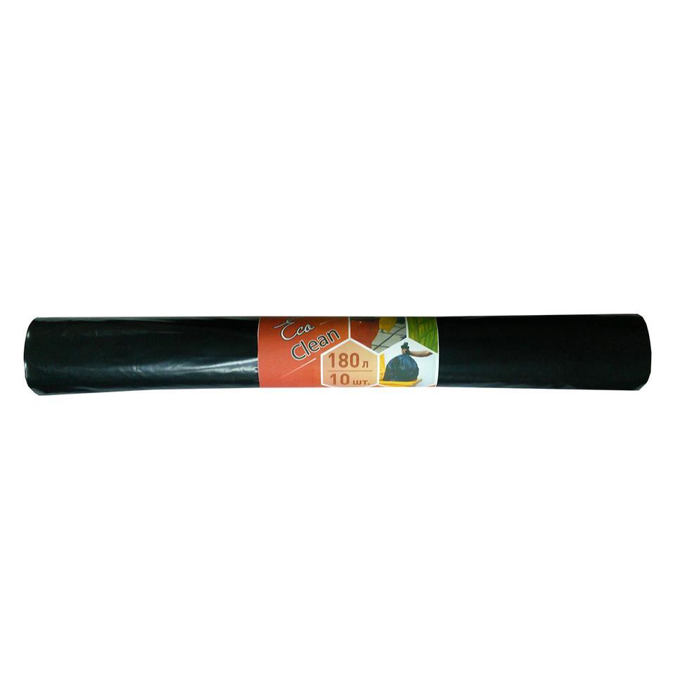 Мешки для мусора Концепция быта Ecoclean, 30 мкм, 180 л, 10 шт, черные