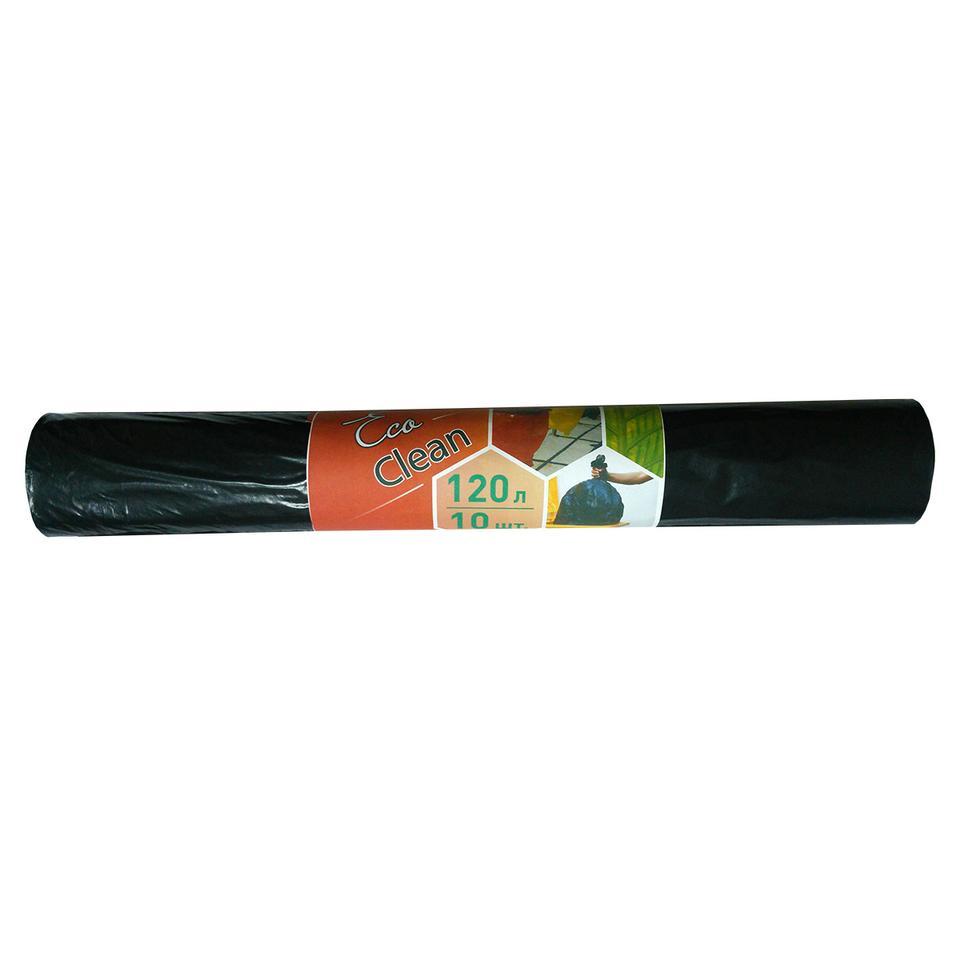 Мешки для мусора Концепция быта Ecoclean, 25 мкм, 120 л, 10 шт, черные