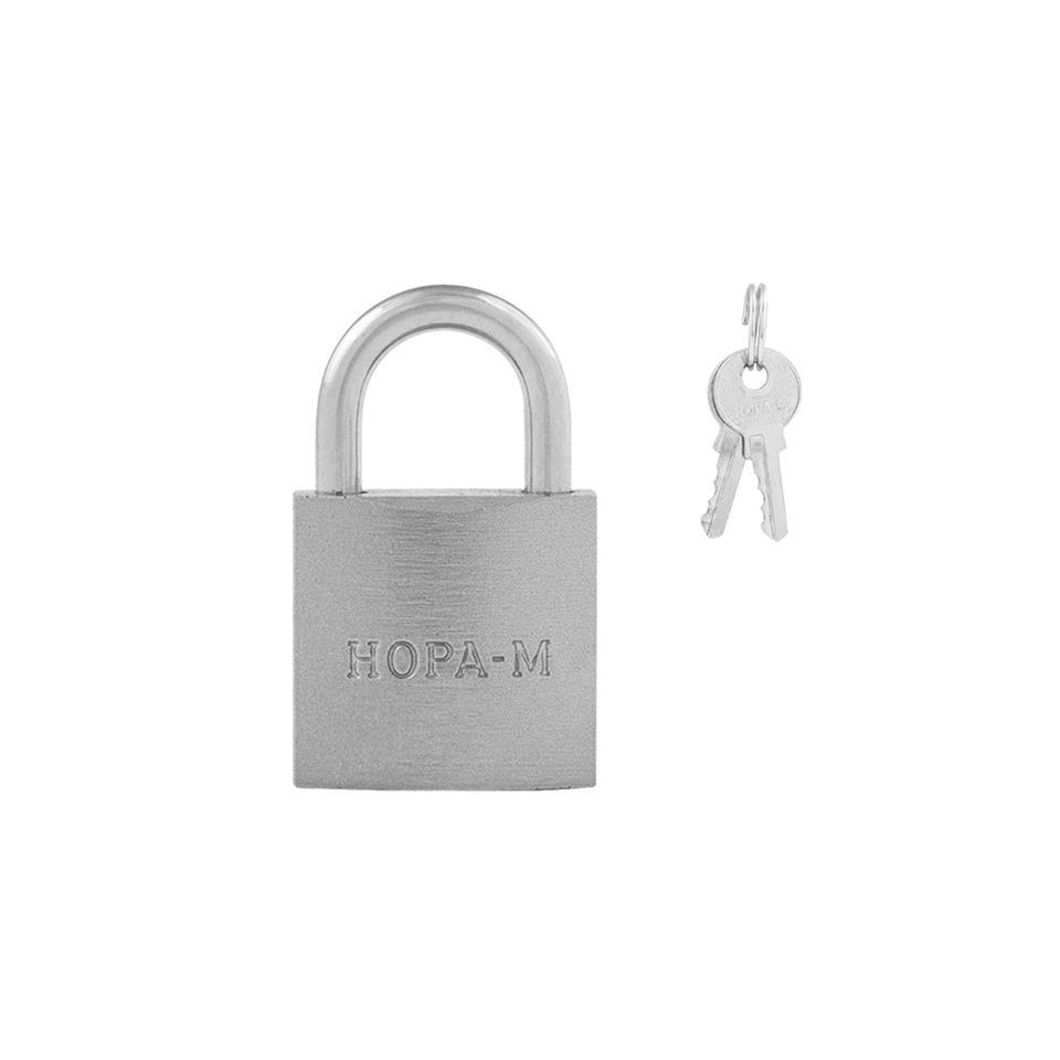 Замок навесной Нора-М ЗН-808, 3 ключа, 25 мм, серебро