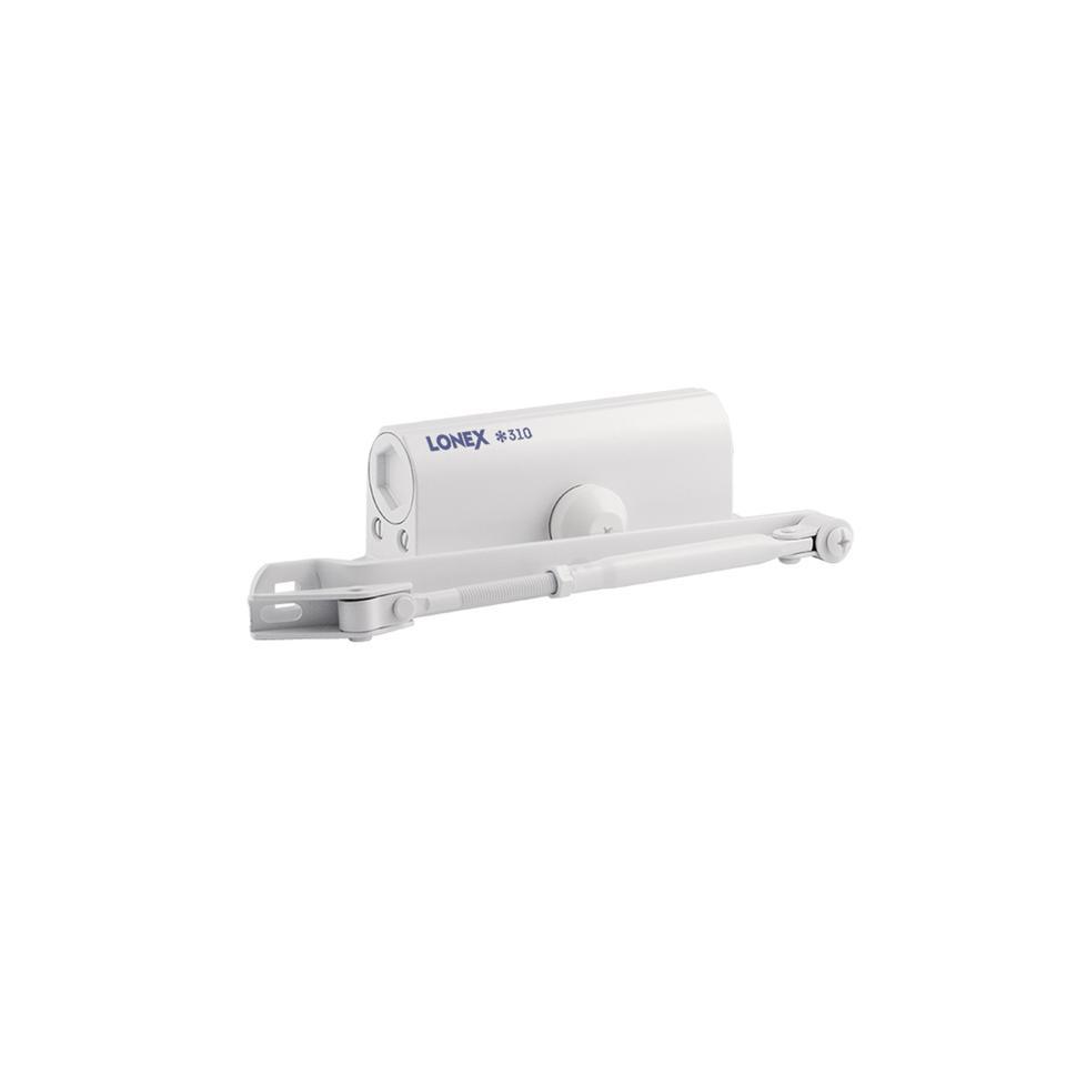 Доводчик дверной Lonex 310, для дверей 15 - 60 кг, белый